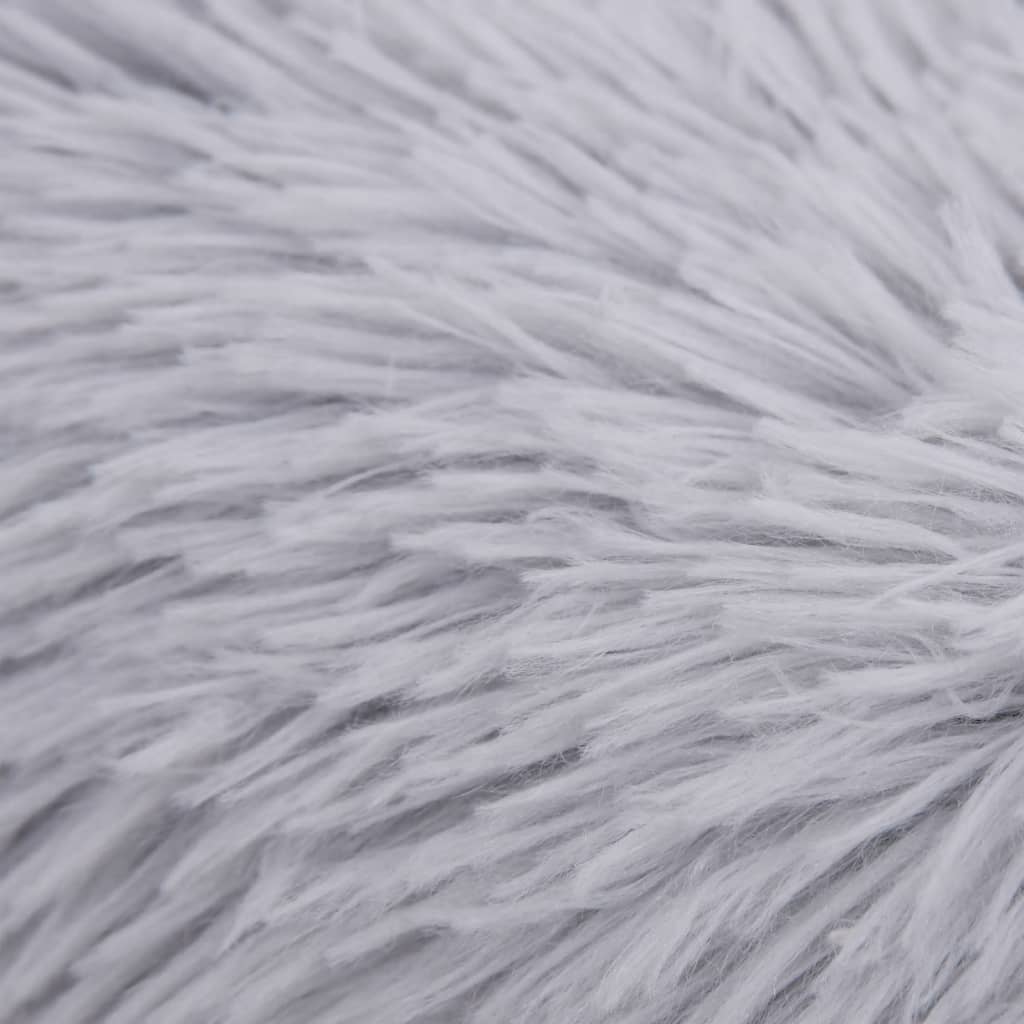Cuscino Lavabile Cani e Gatti Grigio Chiaro 90x90x16 cm Peluche