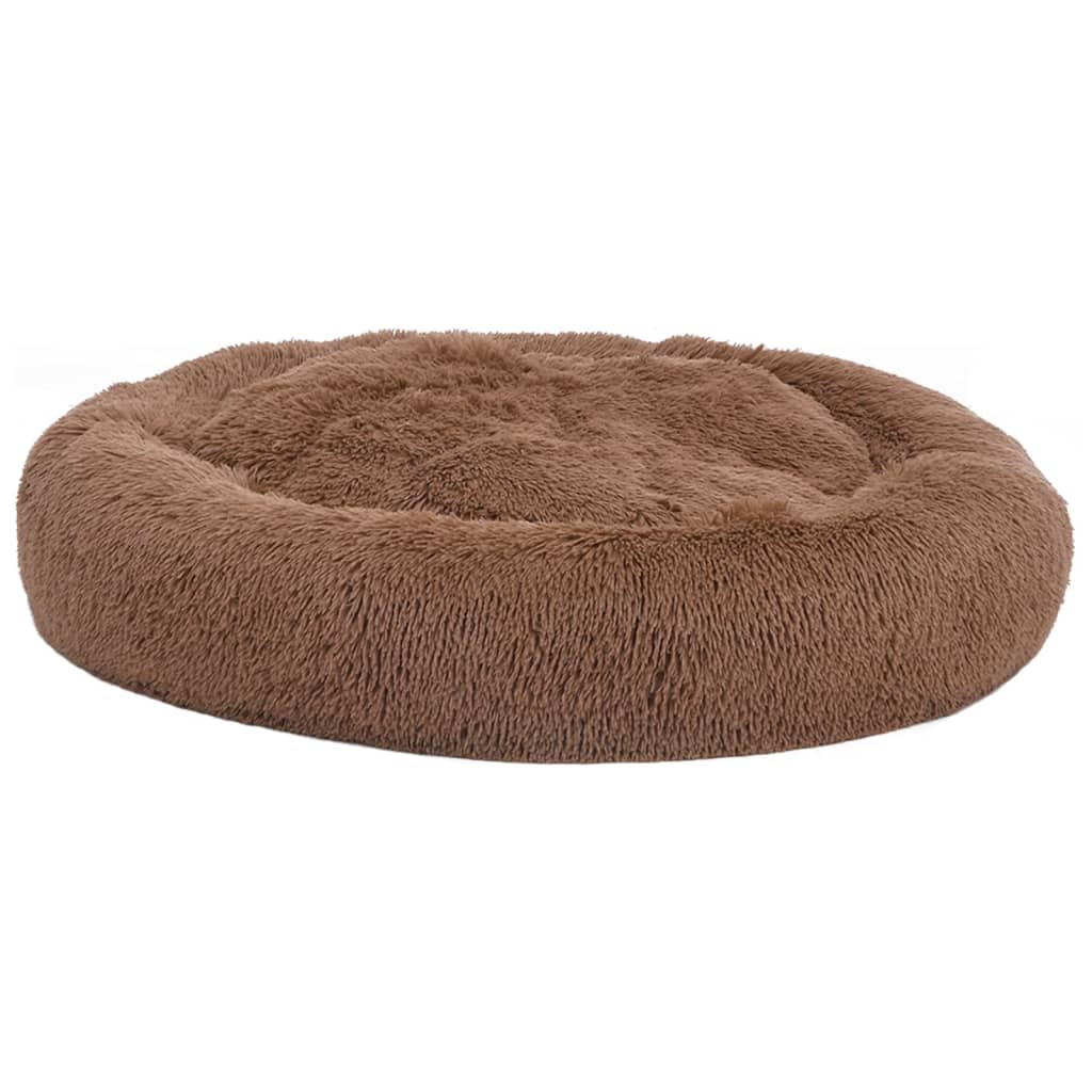 Cuscino Lavabile per Cani e Gatti Marrone 70x70x15 cm Peluche