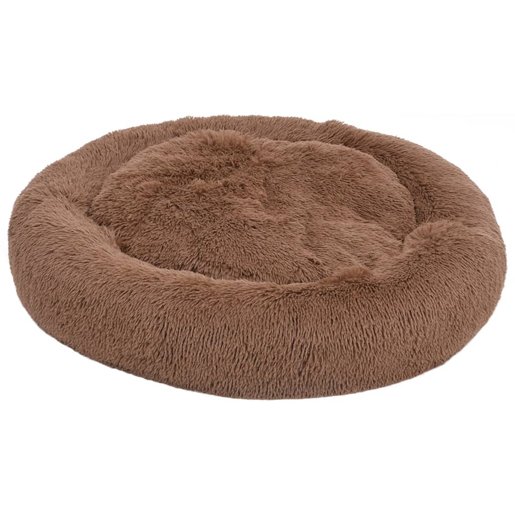 Cuscino Lavabile per Cani e Gatti Marrone 70x70x15 cm Peluche