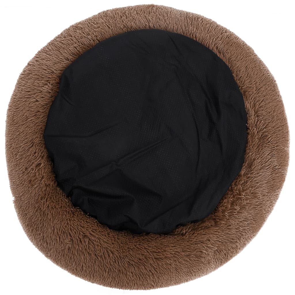 Cuscino Lavabile per Cani e Gatti Marrone 70x70x15 cm Peluche