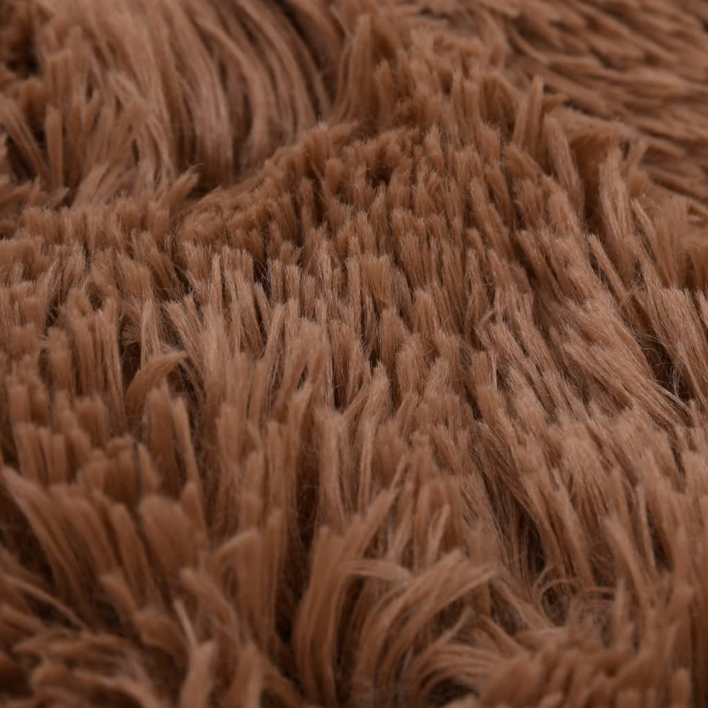Cuscino Lavabile per Cani e Gatti Marrone 70x70x15 cm Peluche