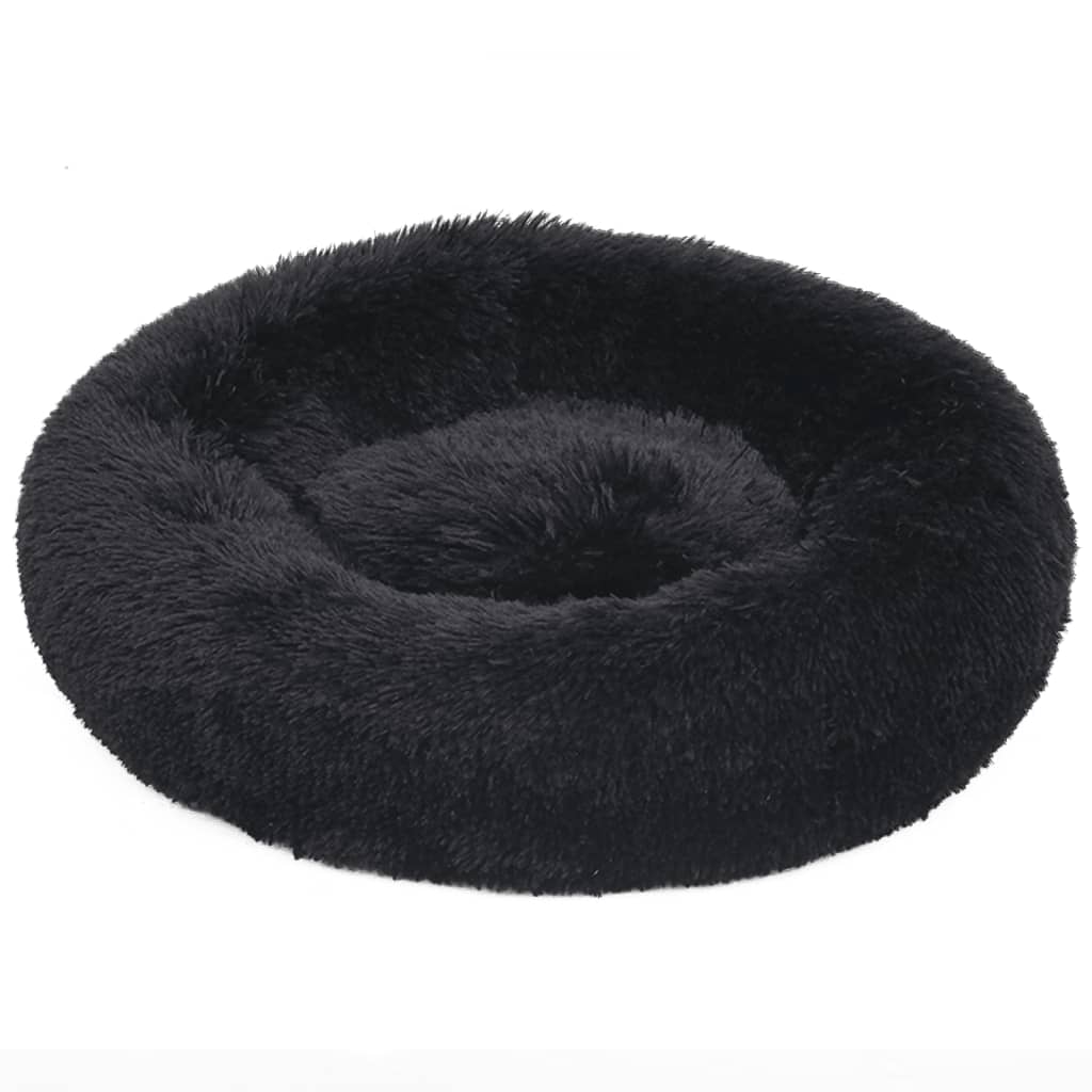 Cuscino Lavabile per Cani e Gatti Nero 90x90x16 cm in Peluche