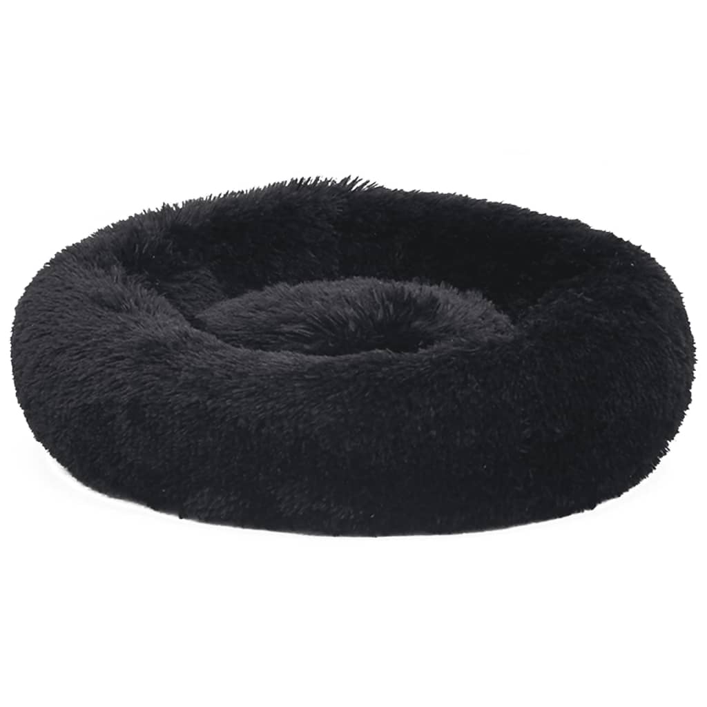 Cuscino Lavabile per Cani e Gatti Nero 90x90x16 cm in Peluche