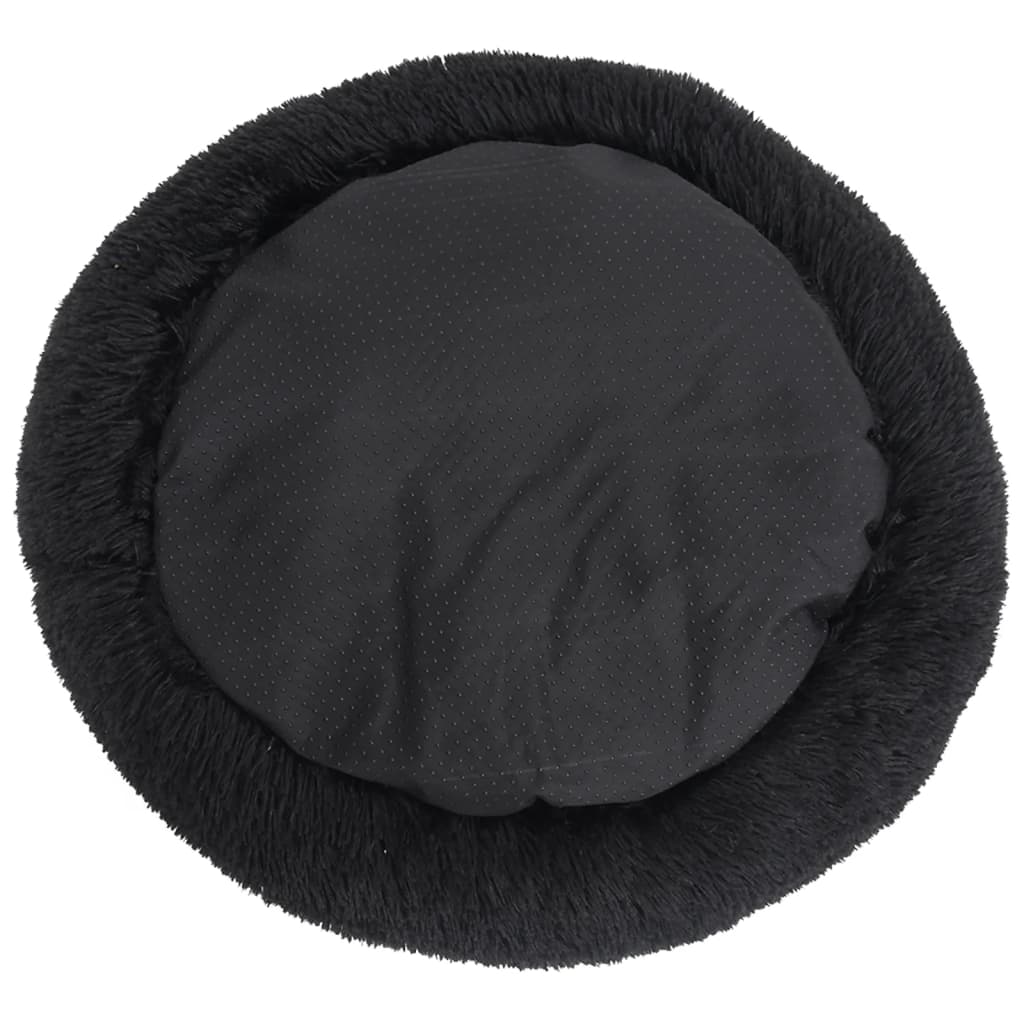 Cuscino Lavabile per Cani e Gatti Nero 90x90x16 cm in Peluche