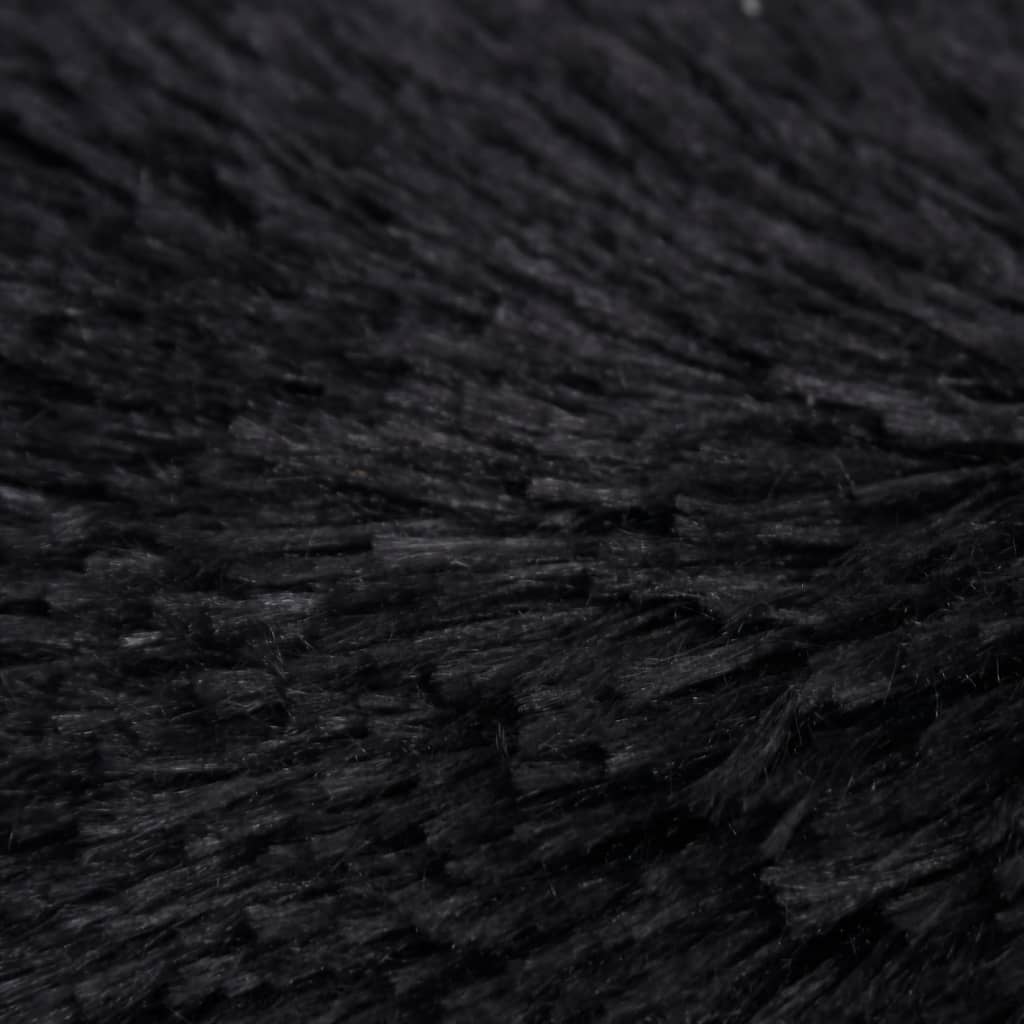 Cuscino Lavabile per Cani e Gatti Nero 90x90x16 cm in Peluche