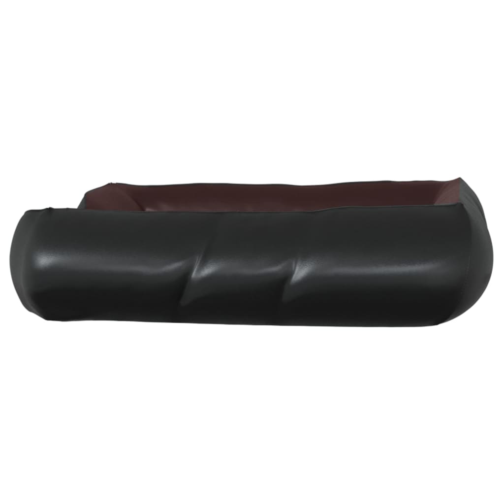 Cuccia per Cani Nera e Marrone 105x80x25 cm in Similpelle
