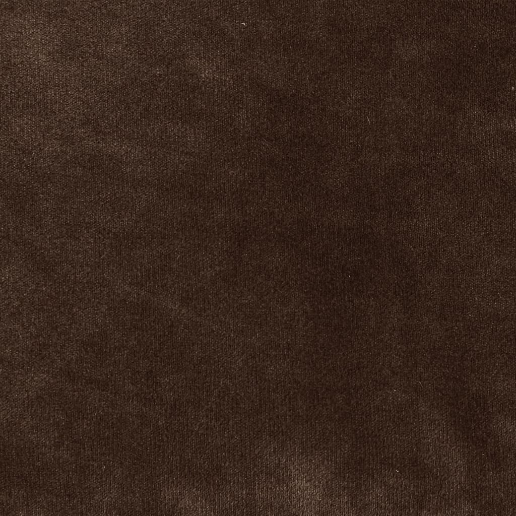Lettino per Cani Nero e Marrone 90x79x20cm Peluche e Similpelle