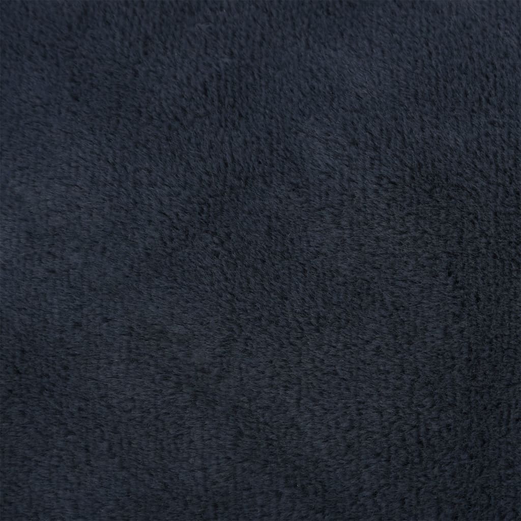 Lettino per Cani Grigio Scuro 65x50x20 cm in Pile Effetto Lino