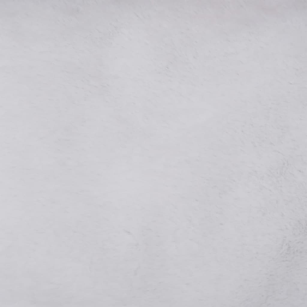 Lettino Cani Marrone e Bianco 110,5x80,5x26cm Pile Effetto Lino