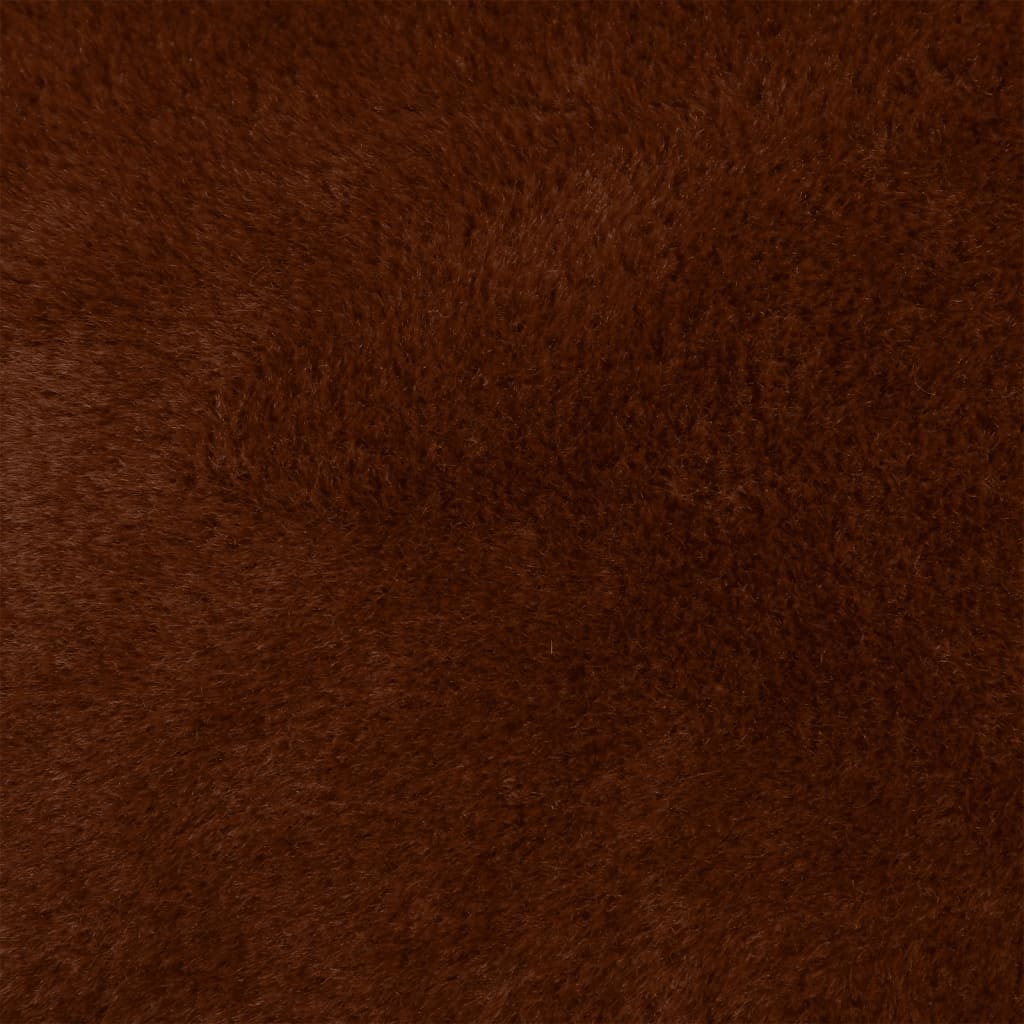 Lettino per Cani Marrone 85,5x70x23 cm in Pile Effetto Lino