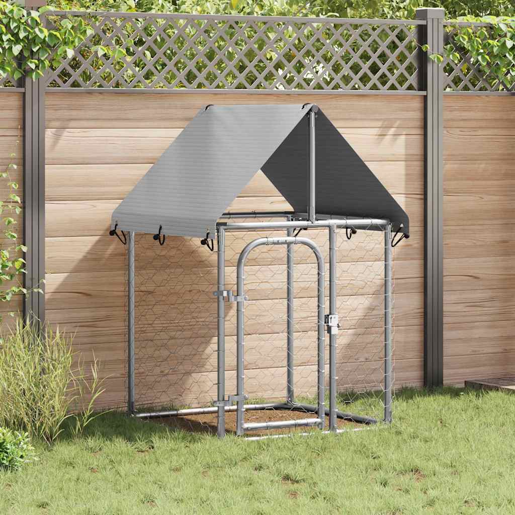 Gabbia per Cani da Esterno con Tetto 100x100x150 cm