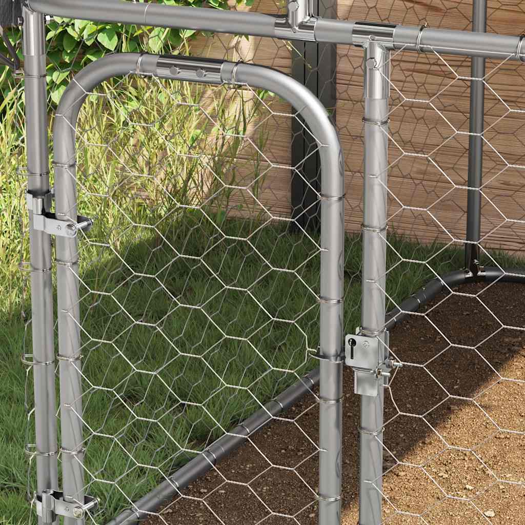 Gabbia per Cani da Esterno con Tetto 100x100x150 cm