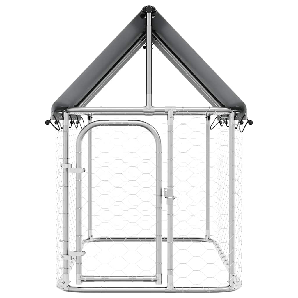 Gabbia per Cani da Esterno con Tetto 200x100x150 cm