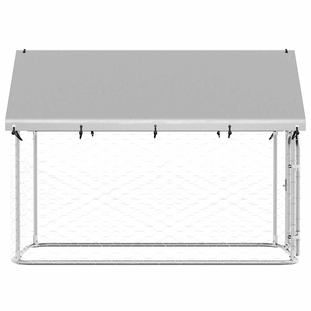 Gabbia per Cani da Esterno con Tetto 200x100x150 cm