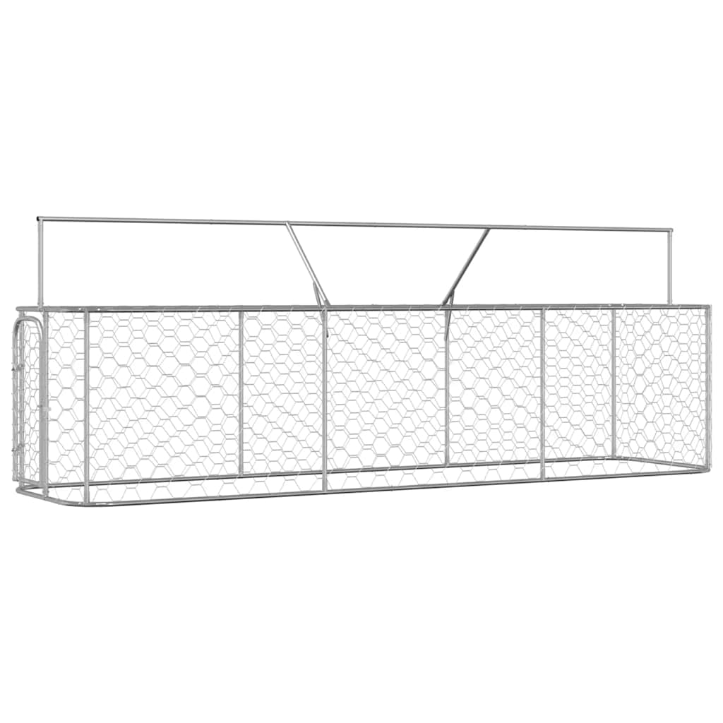 Gabbia per Cani da Esterno con Tetto 400x100x150 cm