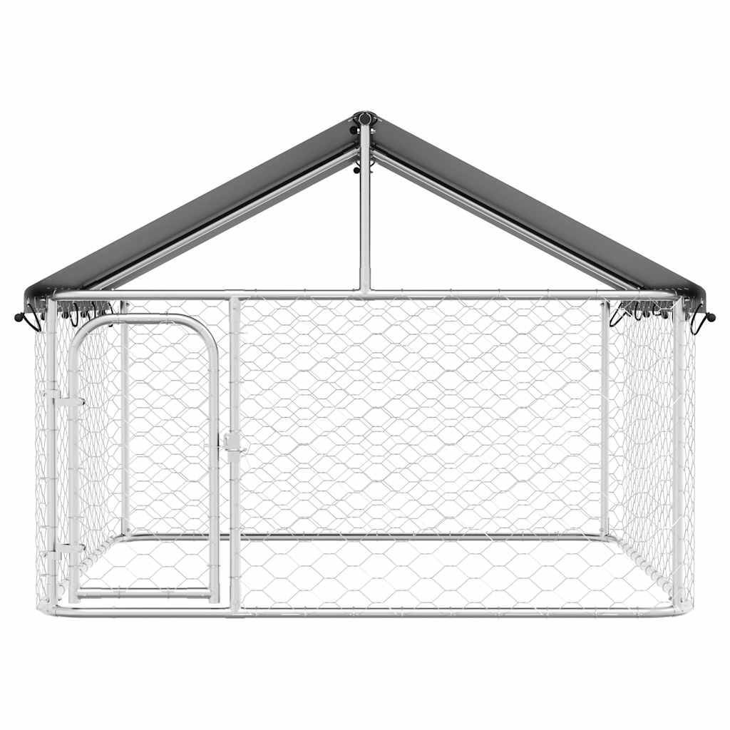 Gabbia per Cani da Esterno con Tetto 200x200x150 cm