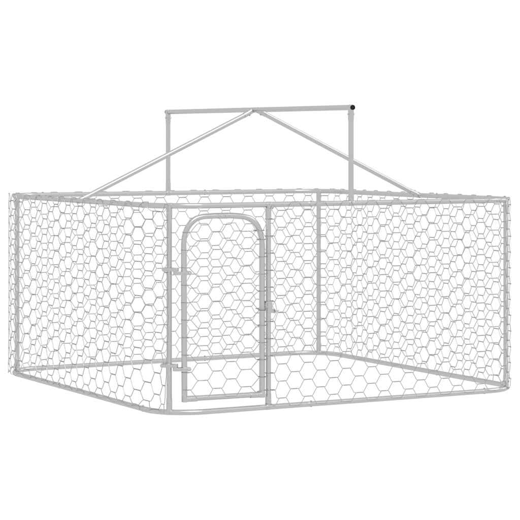 Gabbia per Cani da Esterno con Tetto 200x200x150 cm