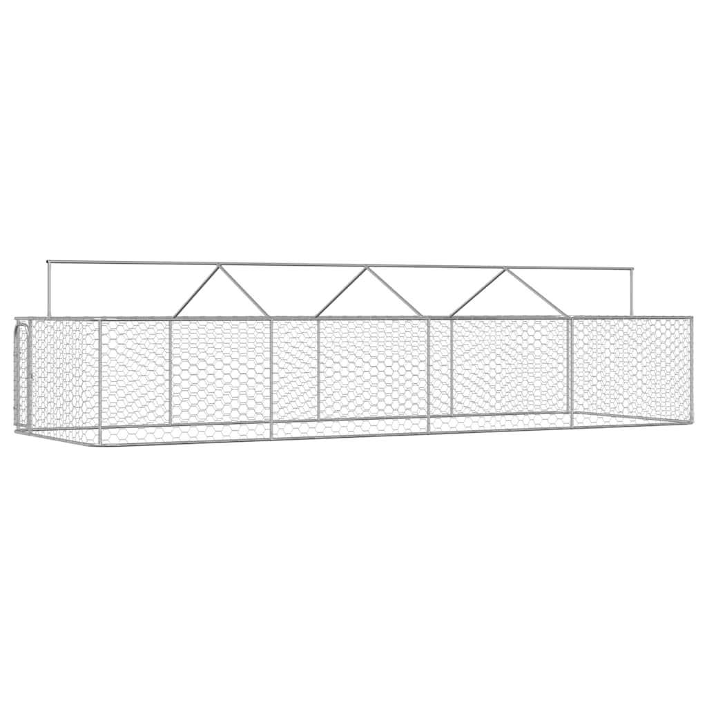 Gabbia per Cani da Esterno con Tetto 600x200x150 cm