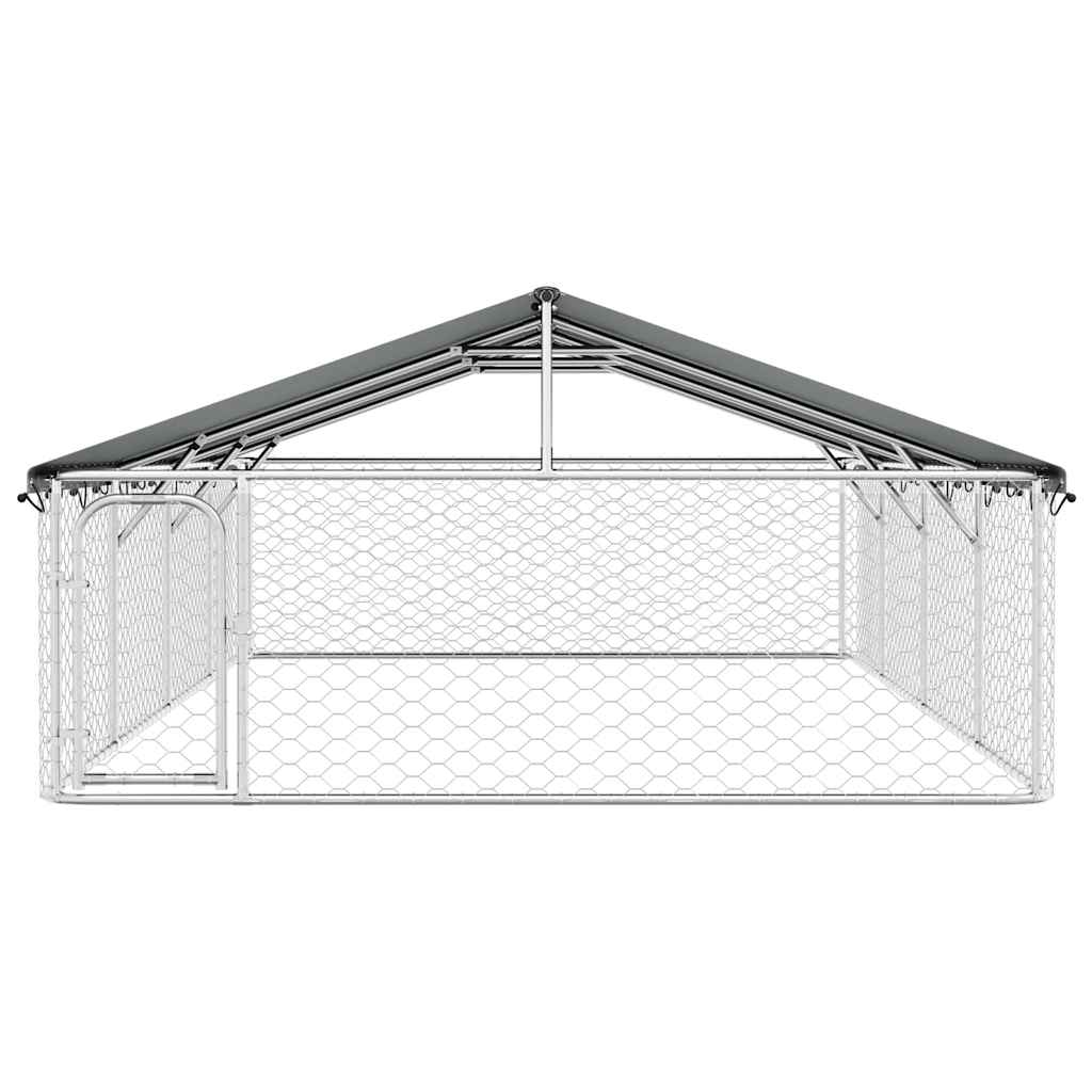 Gabbia per Cani da Esterno con Tetto 600x300x150 cm