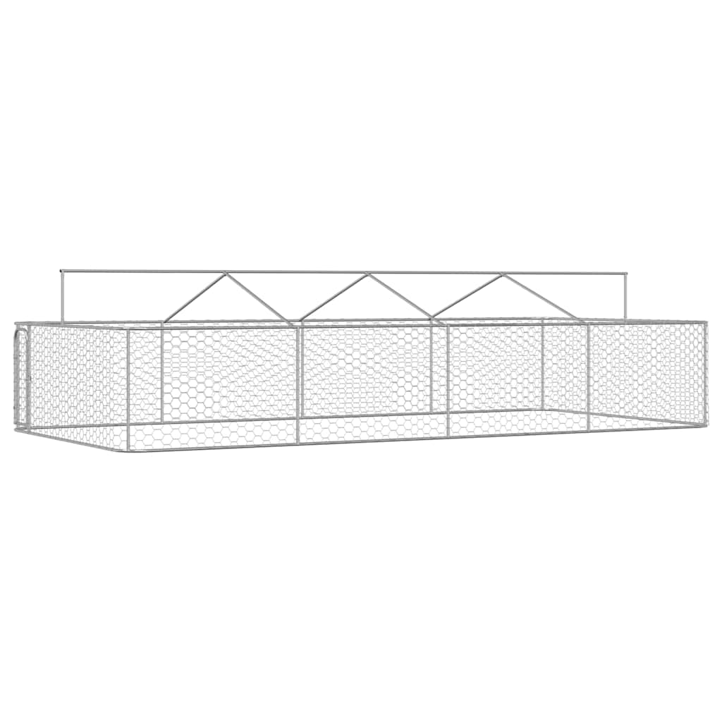 Gabbia per Cani da Esterno con Tetto 600x300x150 cm