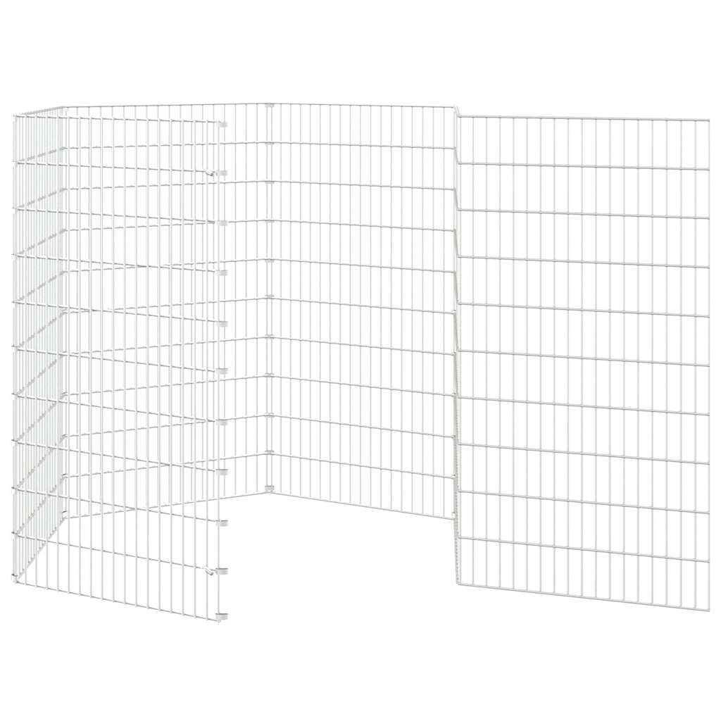Recinto per Animali Ruspante 6 Pannelli 54x100 cm Ferro Zincato