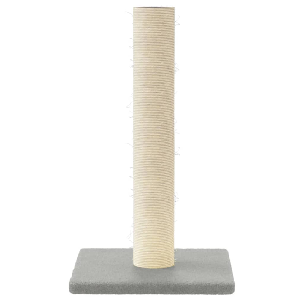 Palo Tiragraffi per Gatti Grigio Chiaro 22x22x45 cm