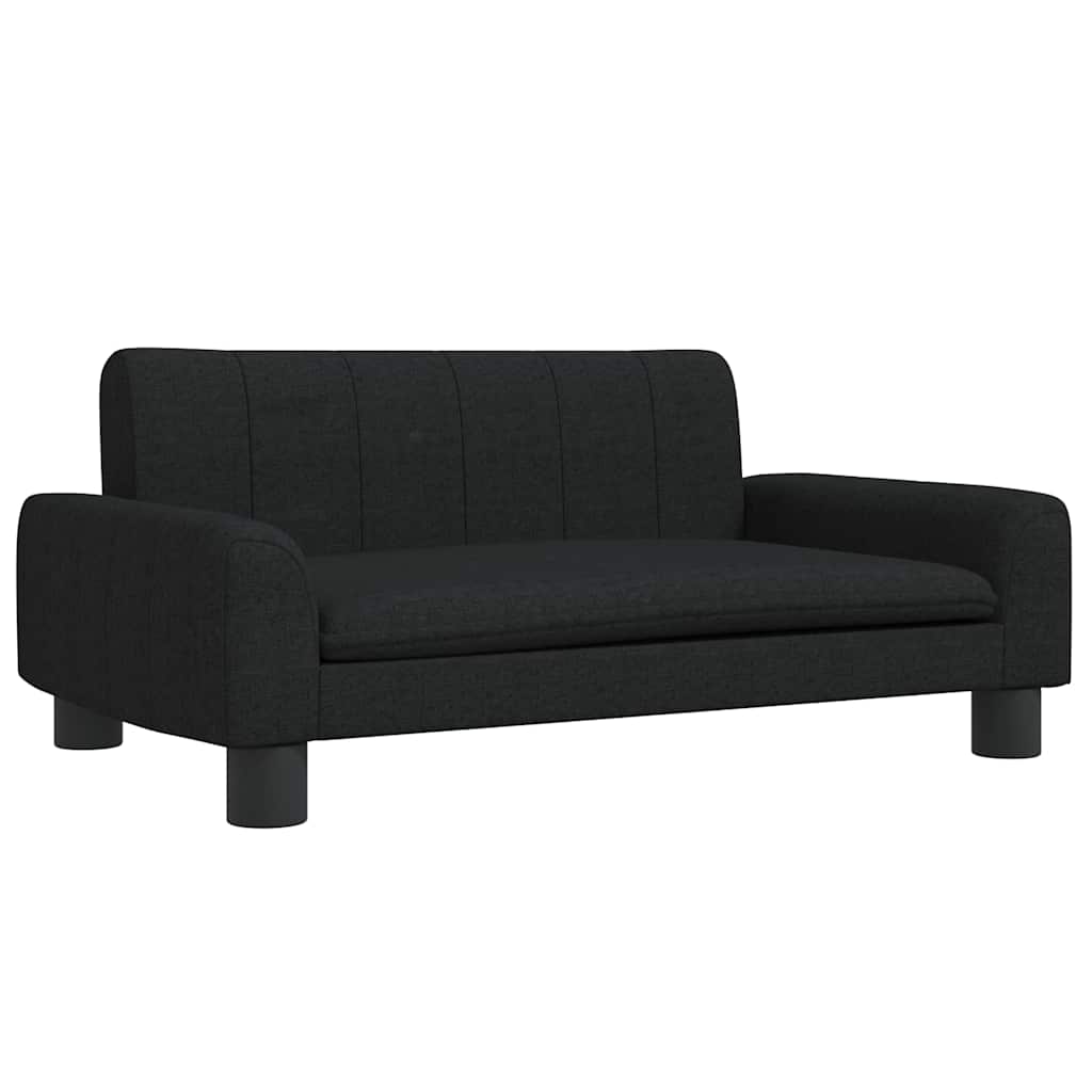 Lettino per Cani Nero 70x45x30 cm in Tessuto