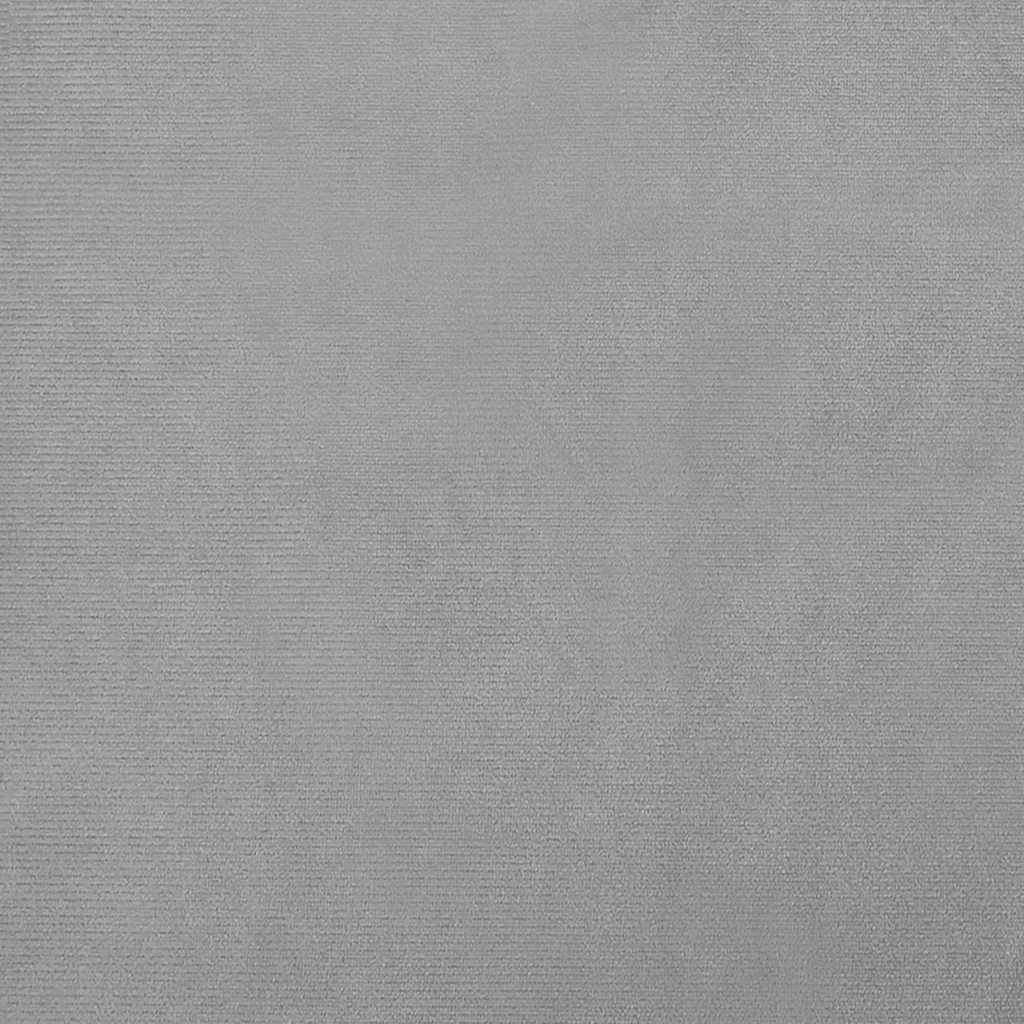 Lettino per Cani Grigio Chiaro 90x53x30 cm in Velluto