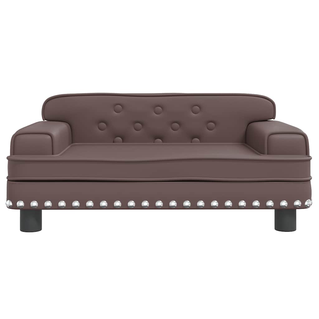 Lettino per Cani Marrone 70x45x30 cm in Similpelle