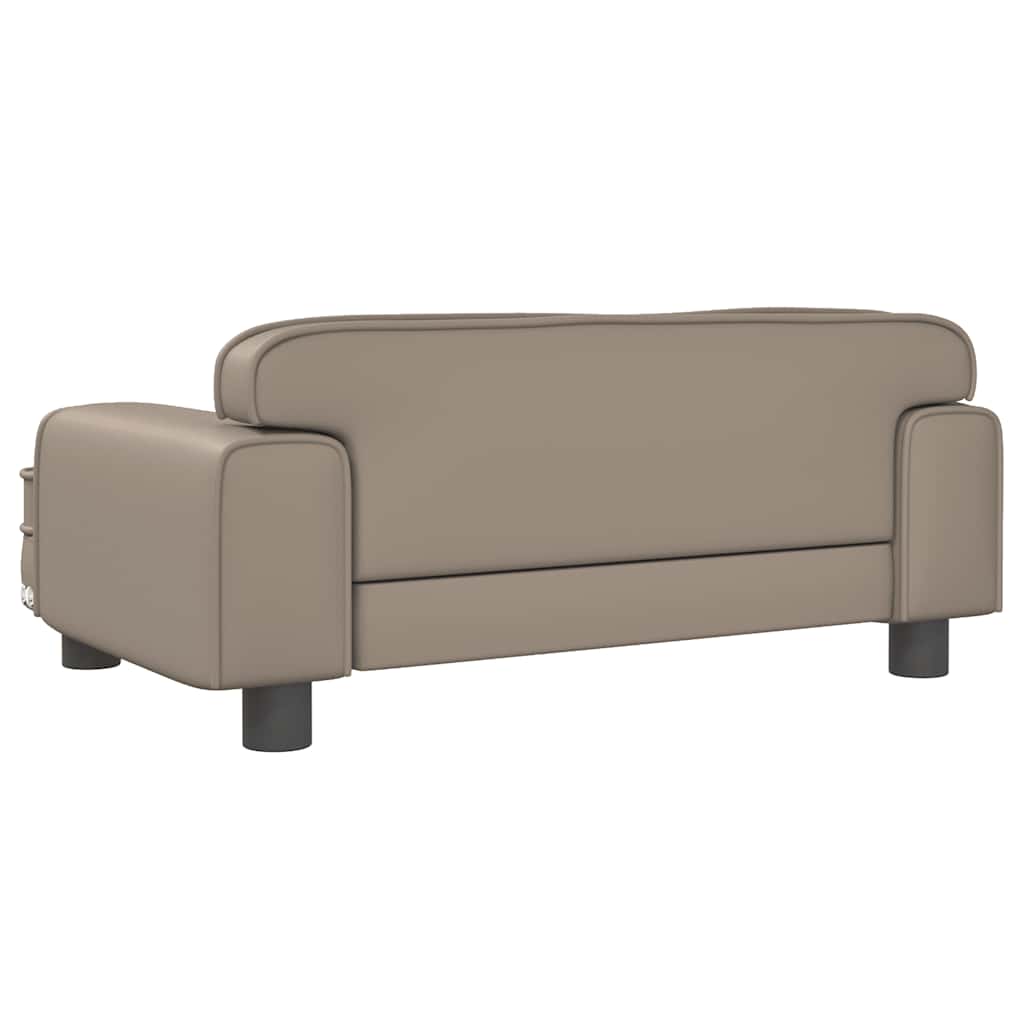 Lettino per Cani Cappuccino 70x45x30 cm in Similpelle