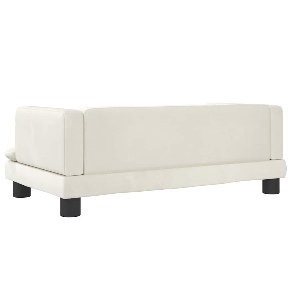 Lettino per Cani Crema 80x45x30 cm in Velluto