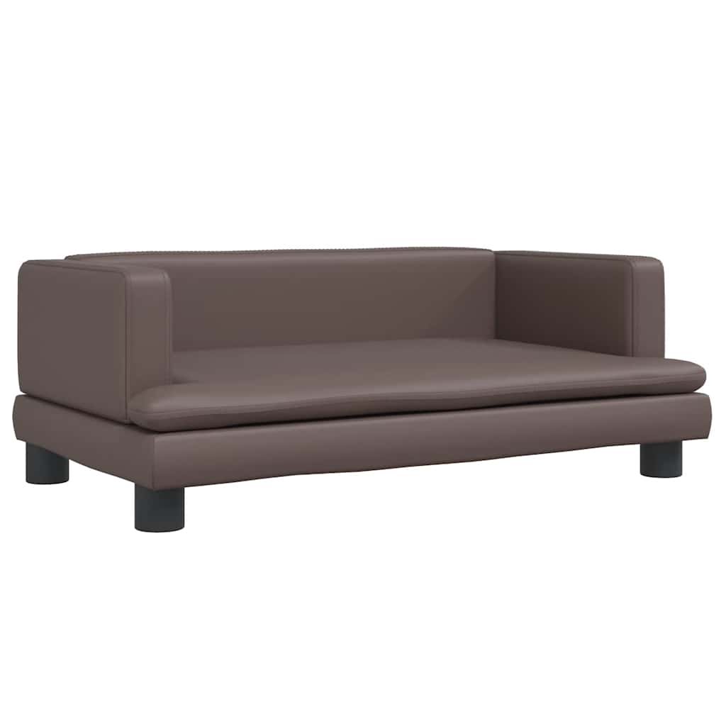 Lettino per Cani Marrone 80x45x30 cm in Similpelle