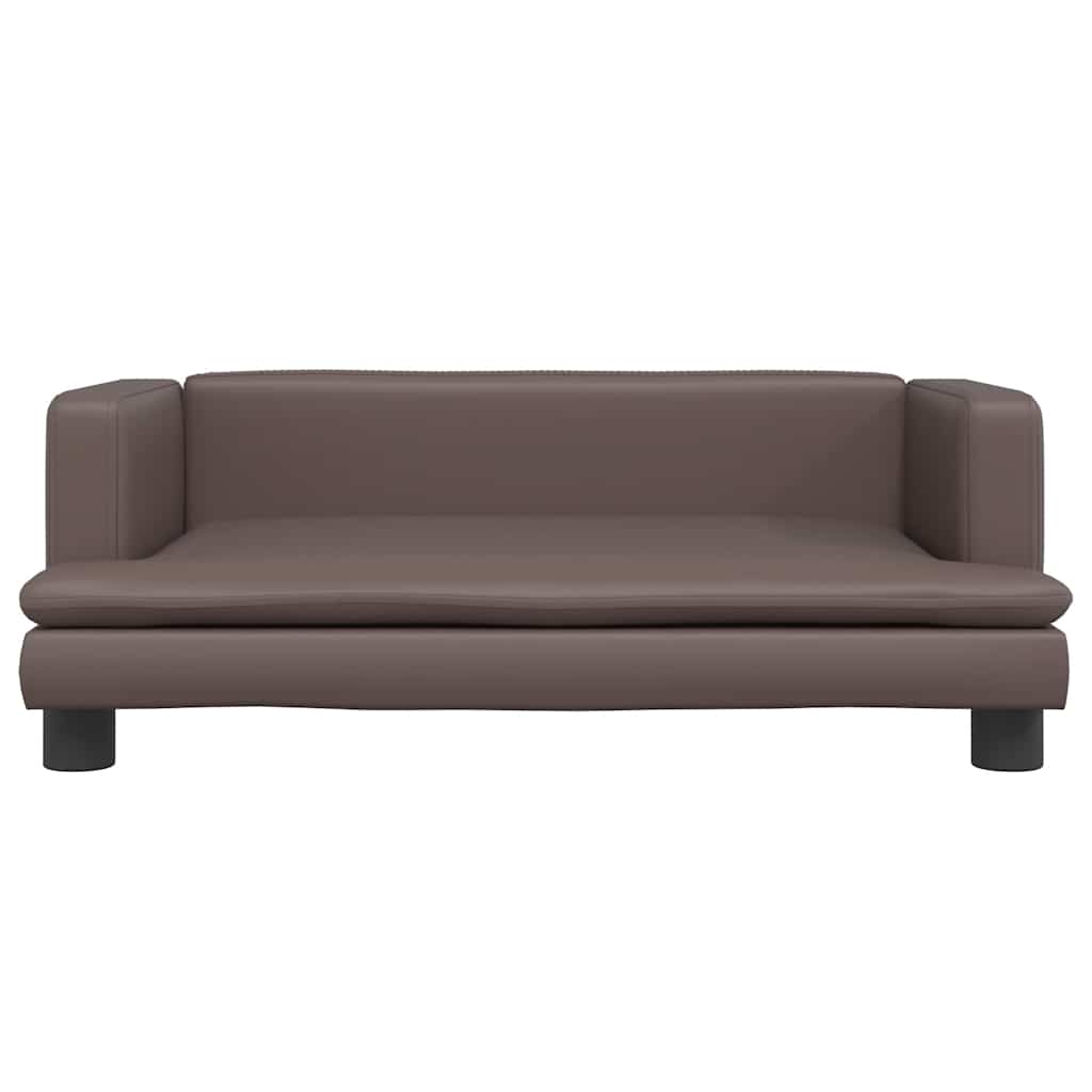 Lettino per Cani Marrone 80x45x30 cm in Similpelle