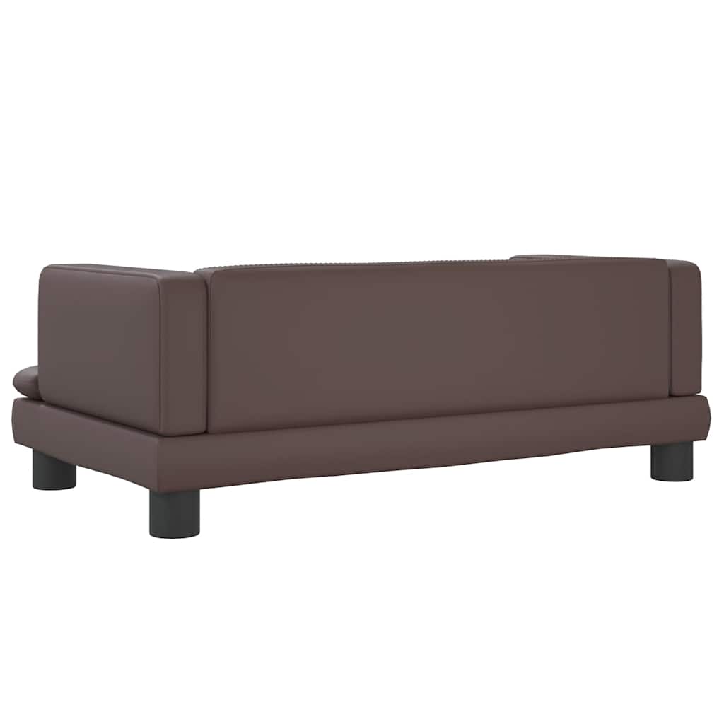 Lettino per Cani Marrone 80x45x30 cm in Similpelle