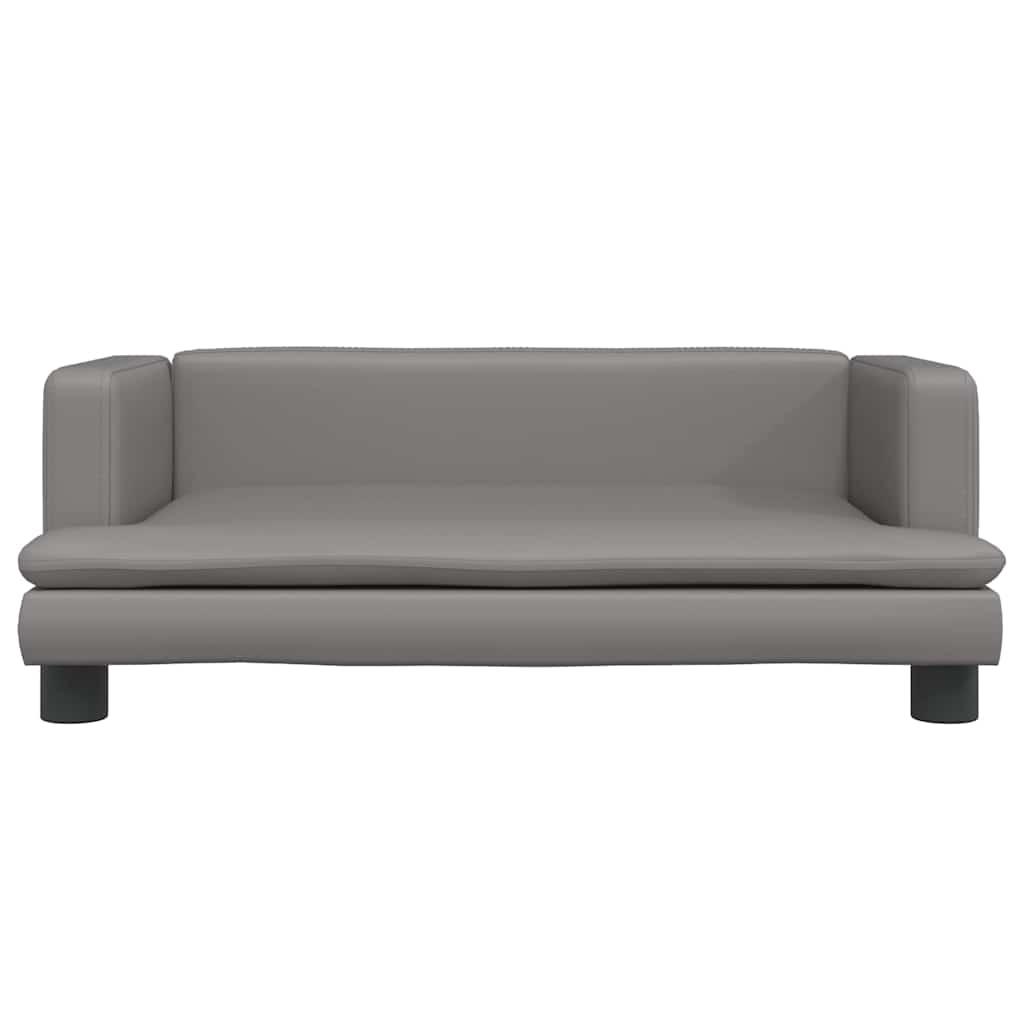 Lettino per Cani Grigio 80x45x30 cm in Similpelle