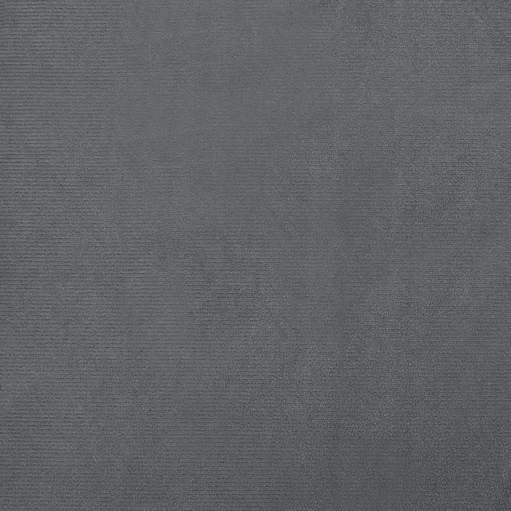 Lettino per Cani Grigio Scuro 60x40x30 cm in Velluto