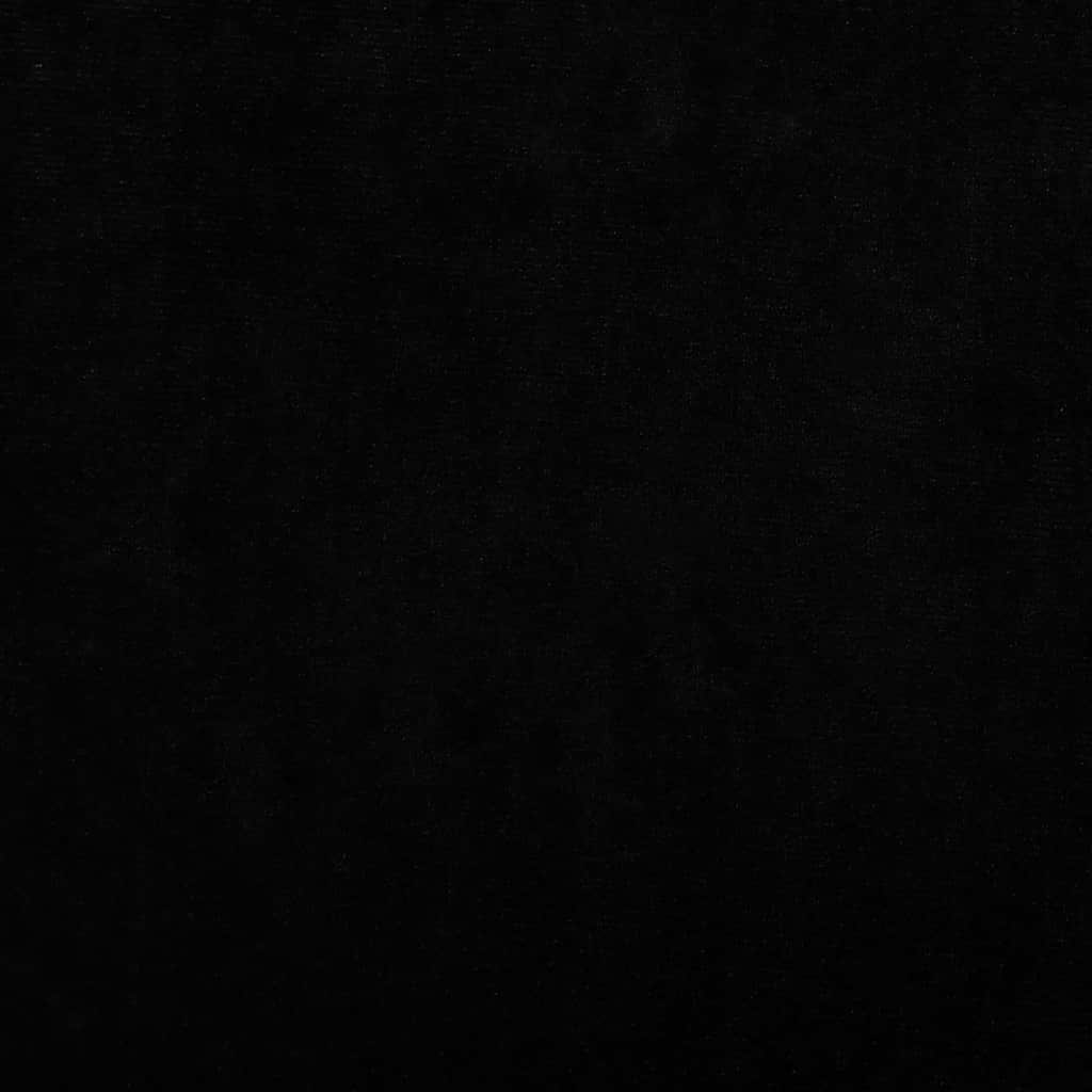 Lettino per Cani Nero 60x40x30 cm in Velluto