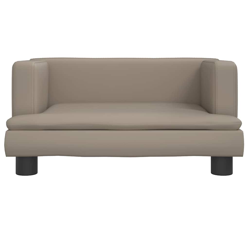 Lettino per Cani Cappuccino 60x40x30 cm in Similpelle