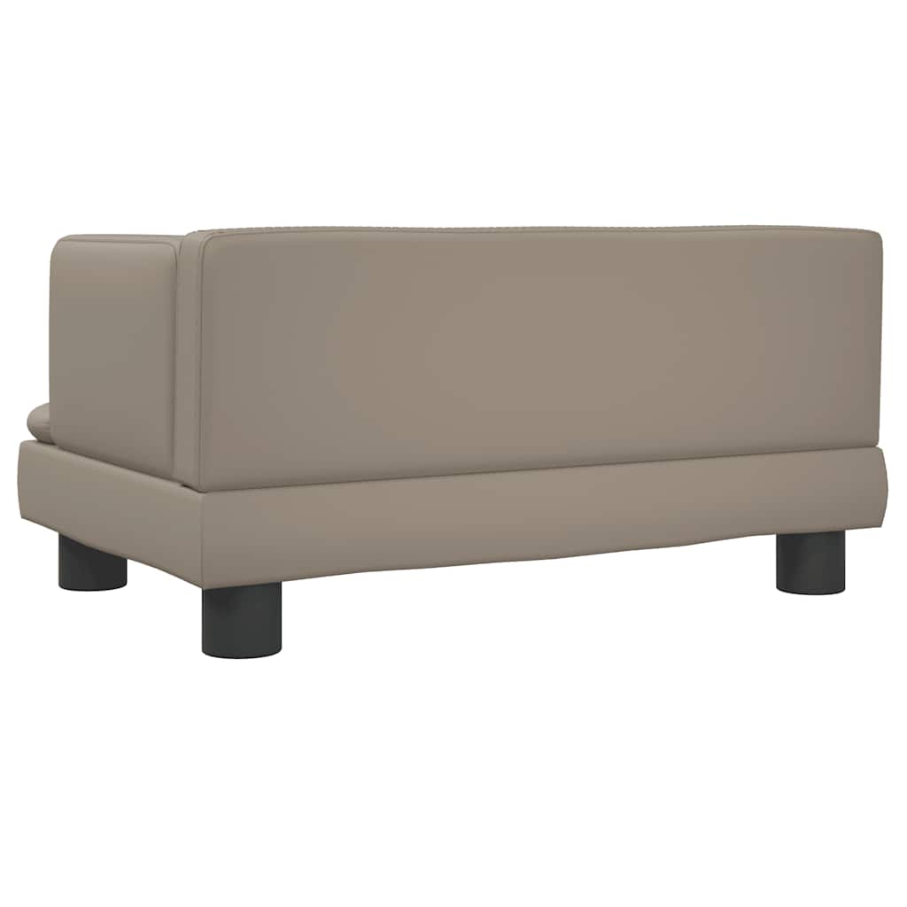 Lettino per Cani Cappuccino 60x40x30 cm in Similpelle