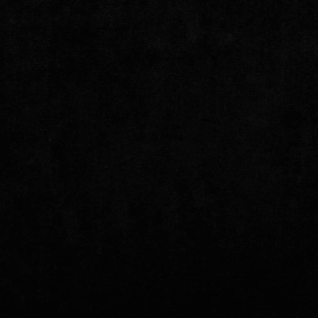 Lettino per Cani Nero 70x45x26,5 cm in Velluto