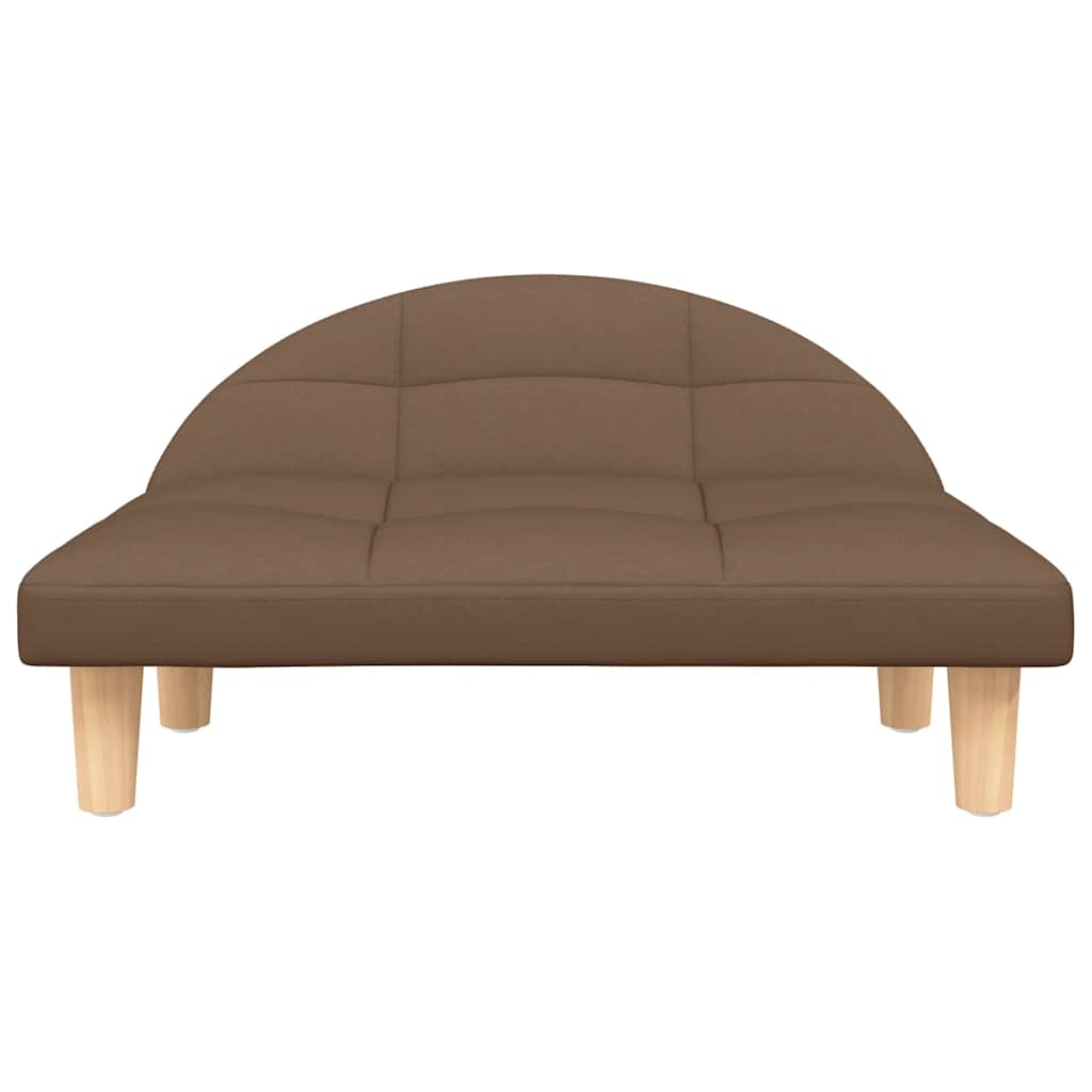 Lettino per Cani Marrone 70x52x30 cm in Tessuto