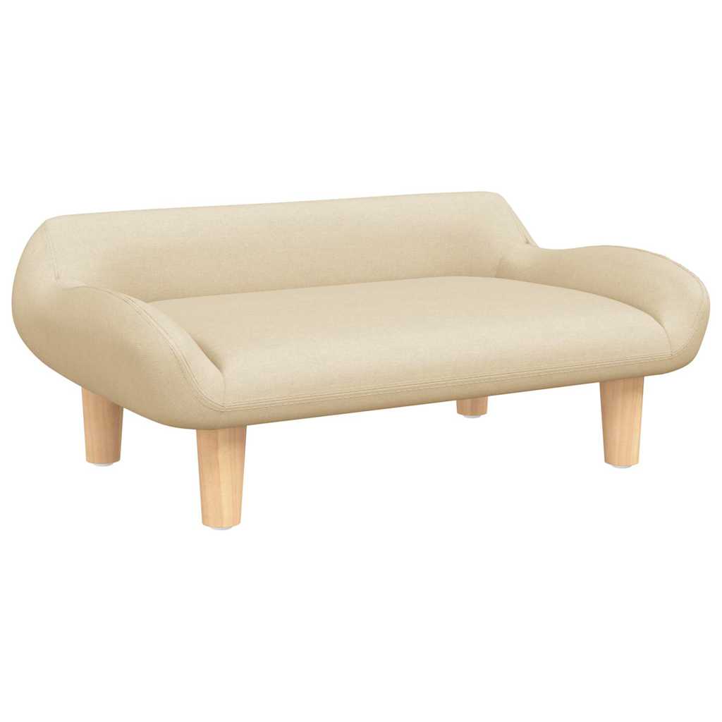 Lettino per Cani Crema 70x40x24 cm in Tessuto