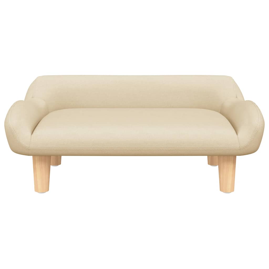 Lettino per Cani Crema 70x40x24 cm in Tessuto