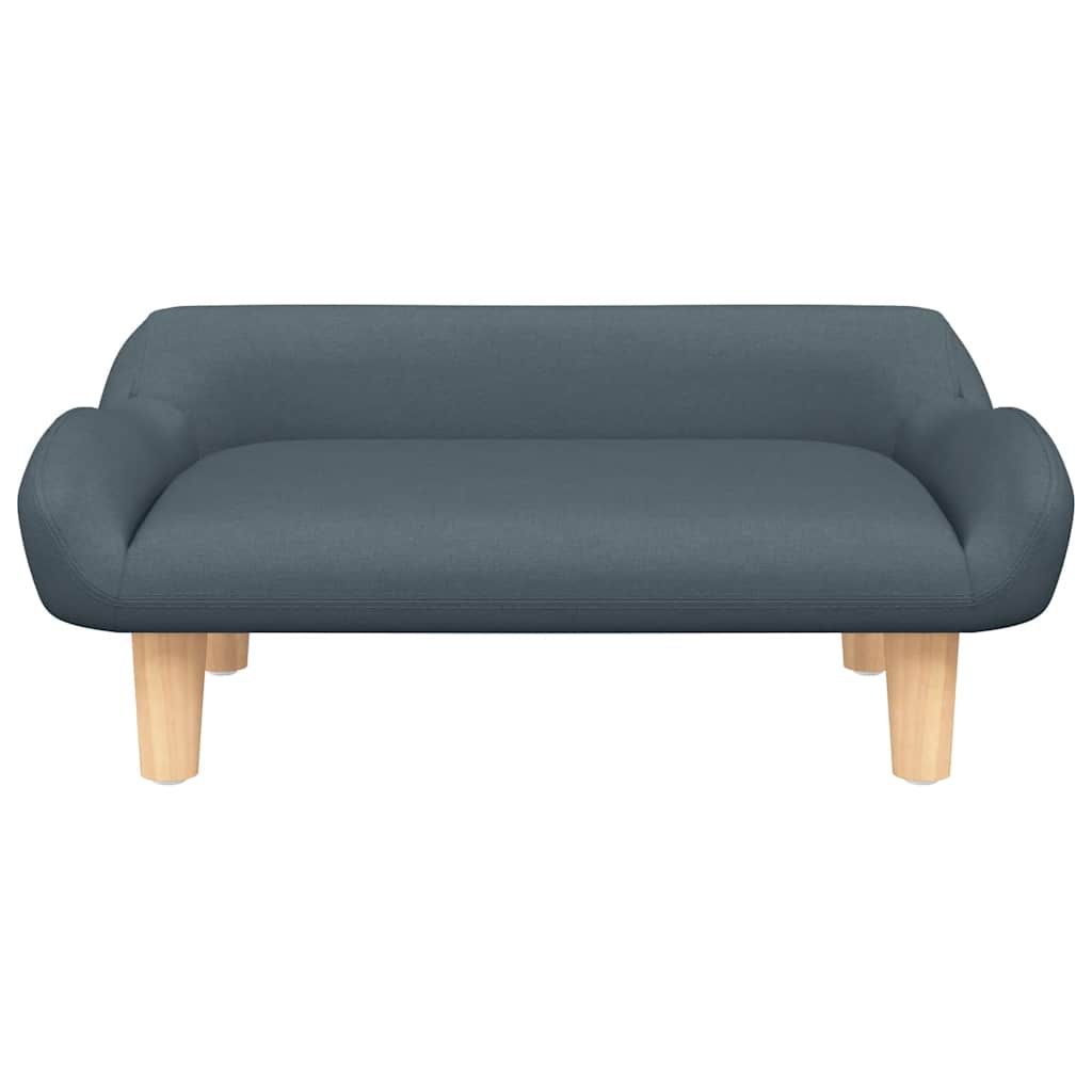 Lettino per Cani Grigio Scuro 70x40x24 cm in Tessuto