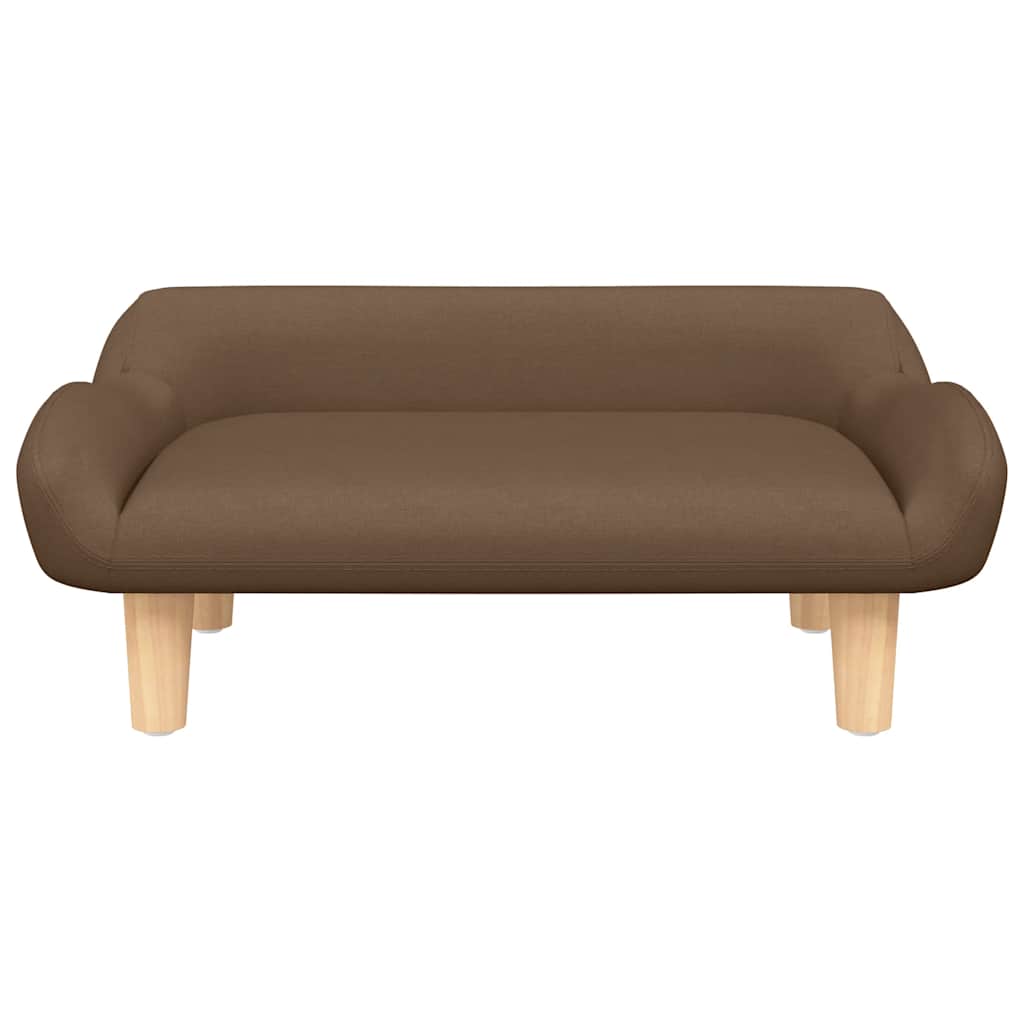 Lettino per Cani Marrone 70x40x24 cm in Tessuto