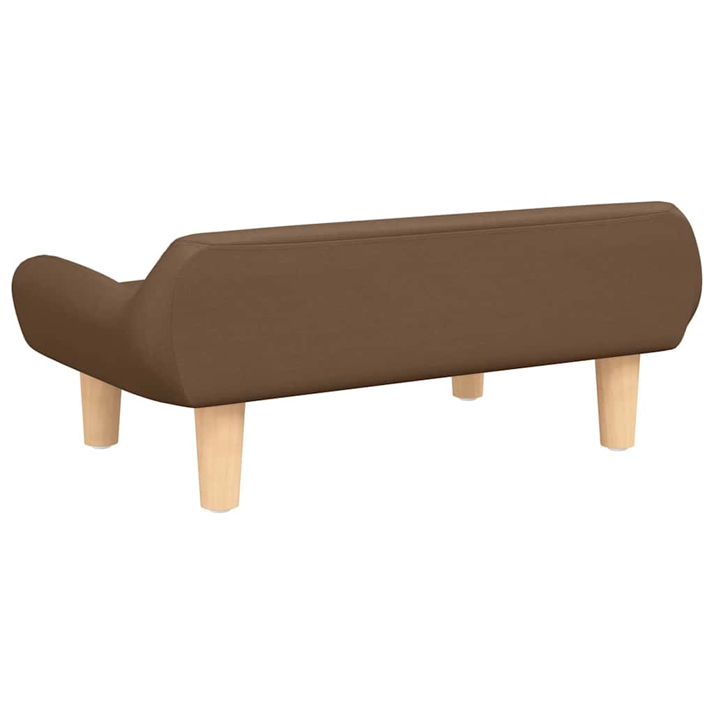 Lettino per Cani Marrone 70x40x24 cm in Tessuto