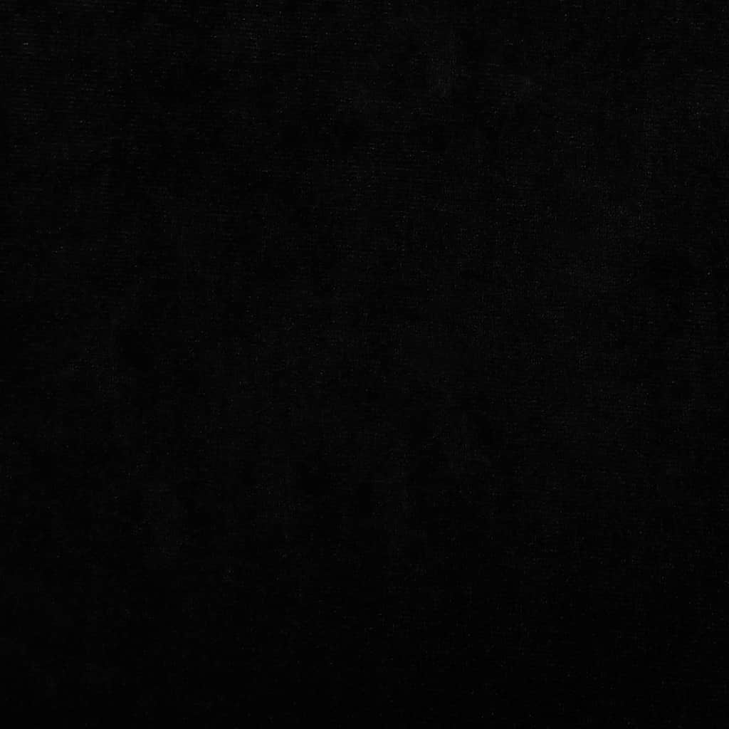 Lettino per Cani Nero 70x40x24 cm in Velluto