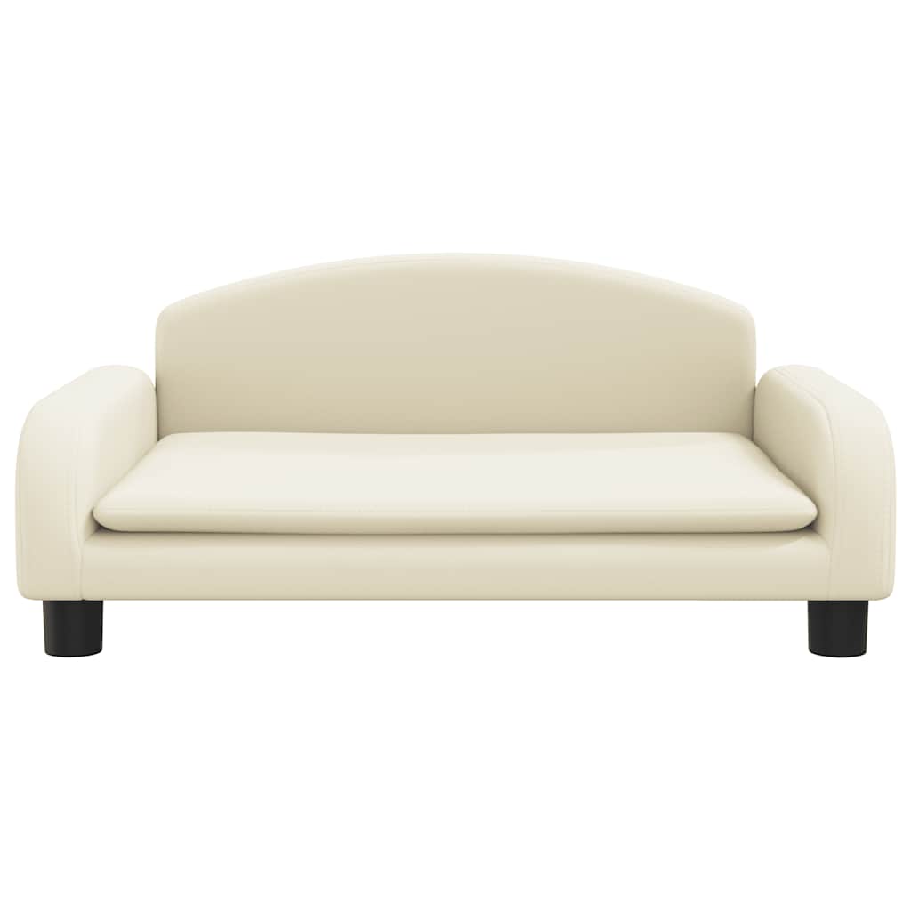 Lettino per Cani Crema 70x45x30 cm in Similpelle