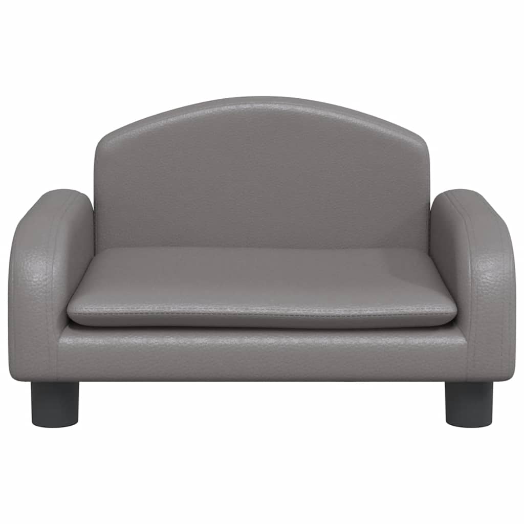 Lettino per Cani Grigio 50x40x30 cm in Similpelle