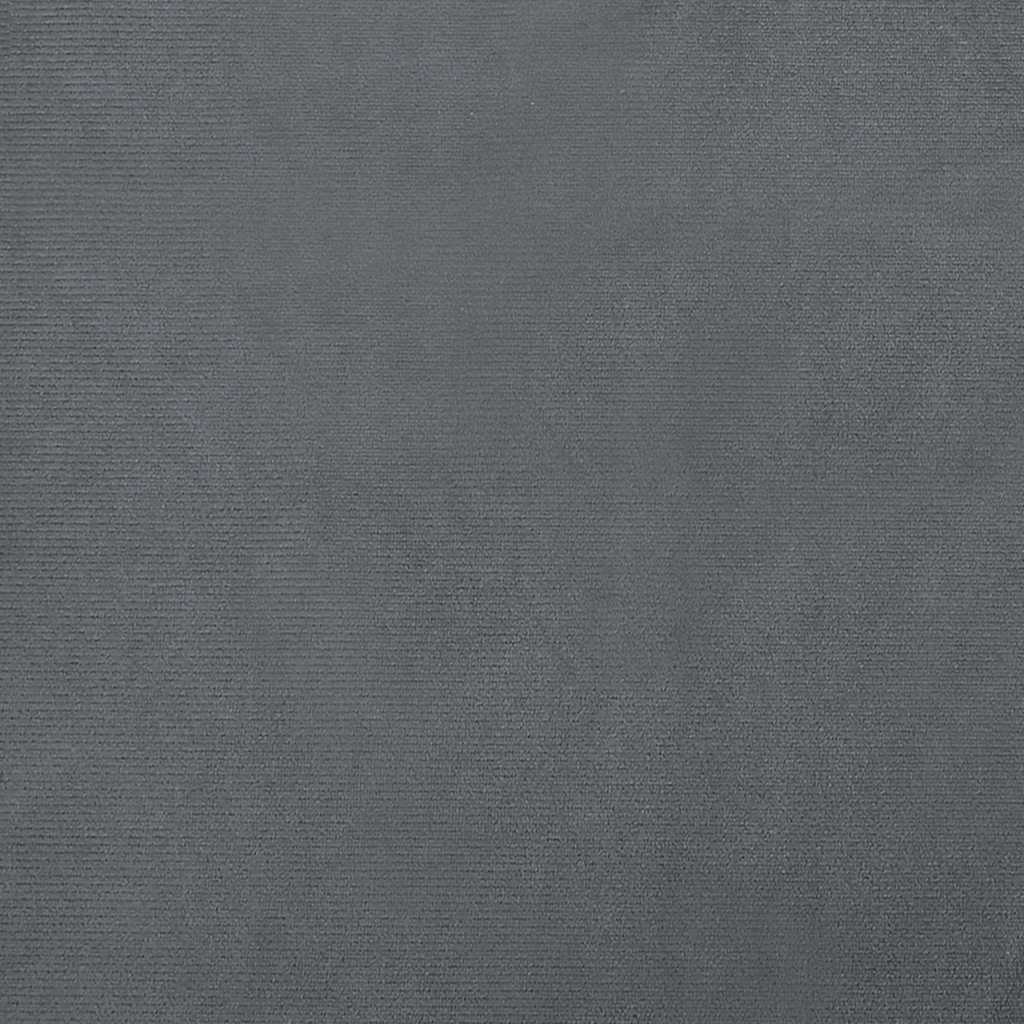 Lettino per Cani Grigio Scuro 70x45x33 cm in Velluto